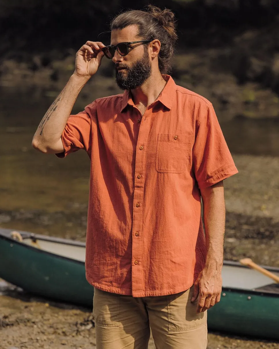 Fashion Passenger Chill Textured Short Sleeve Shirt Bruschetta