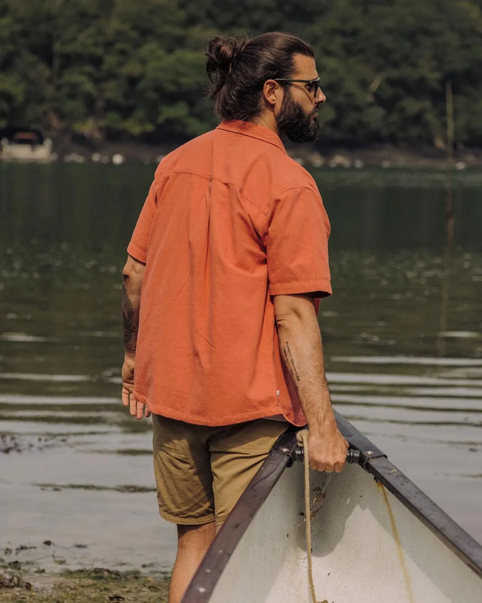 Fashion Passenger Chill Textured Short Sleeve Shirt Bruschetta