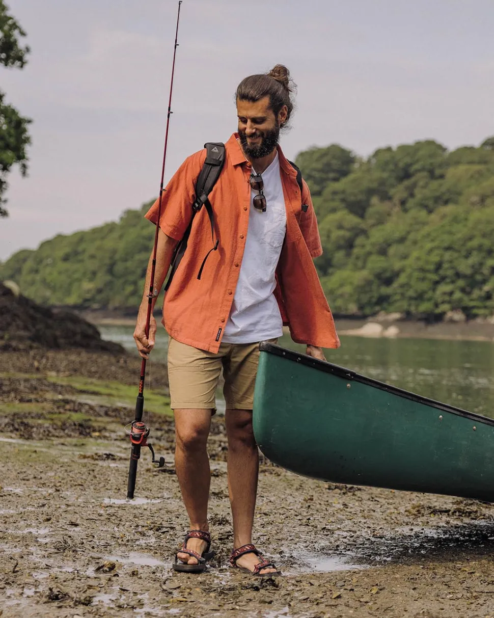 Fashion Passenger Chill Textured Short Sleeve Shirt Bruschetta