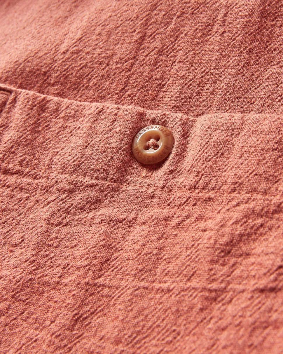 Fashion Passenger Chill Textured Short Sleeve Shirt Bruschetta