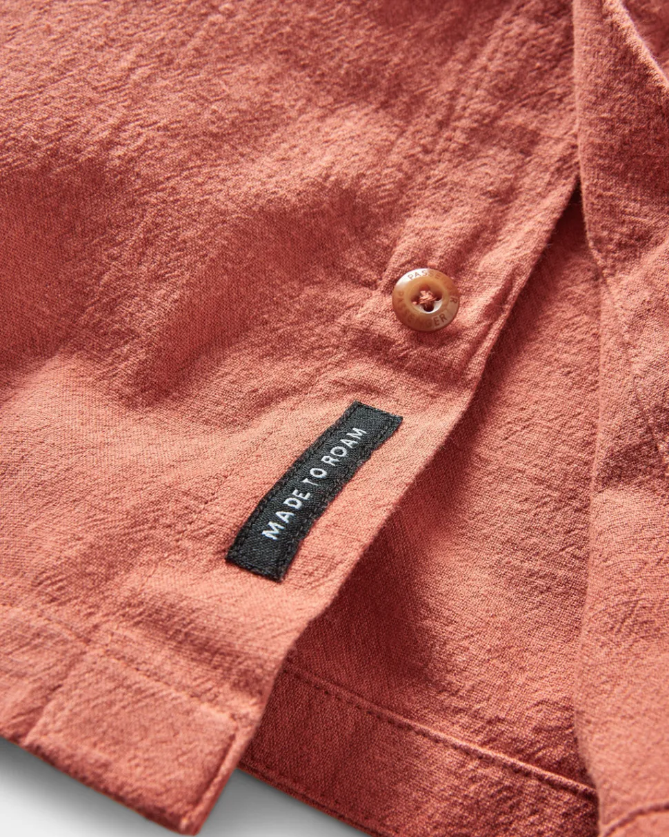 Fashion Passenger Chill Textured Short Sleeve Shirt Bruschetta