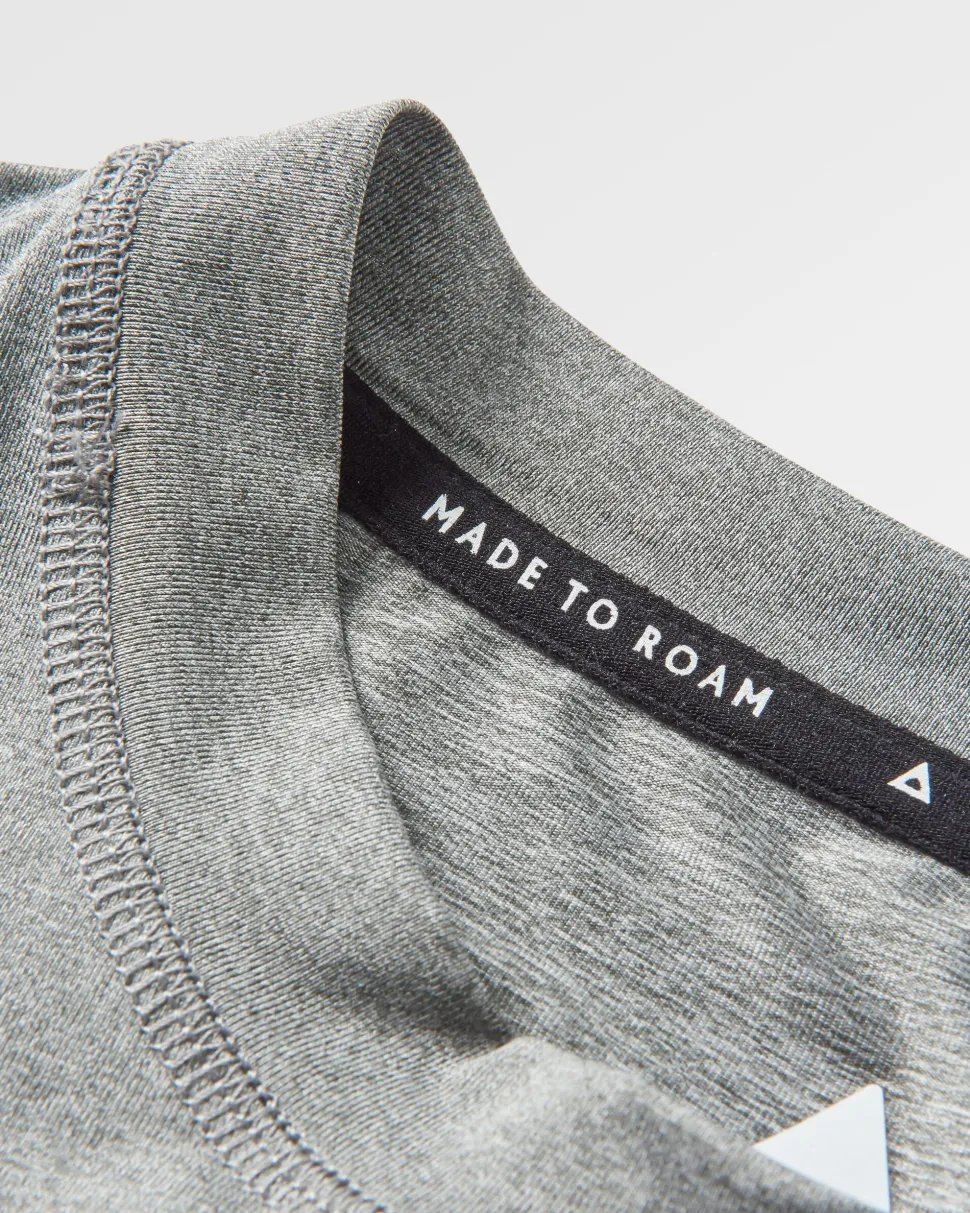 Cheap Passenger Classic Active Recycled Marl LS T-Shirt Grey Marl