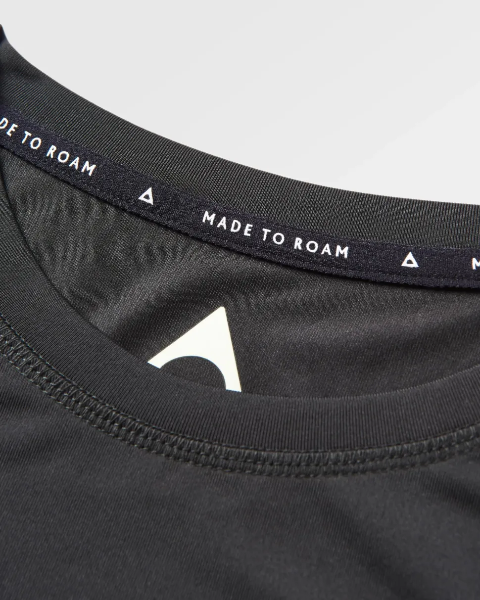 Fashion Passenger Classic Active Recycled T-Shirt Solid Black