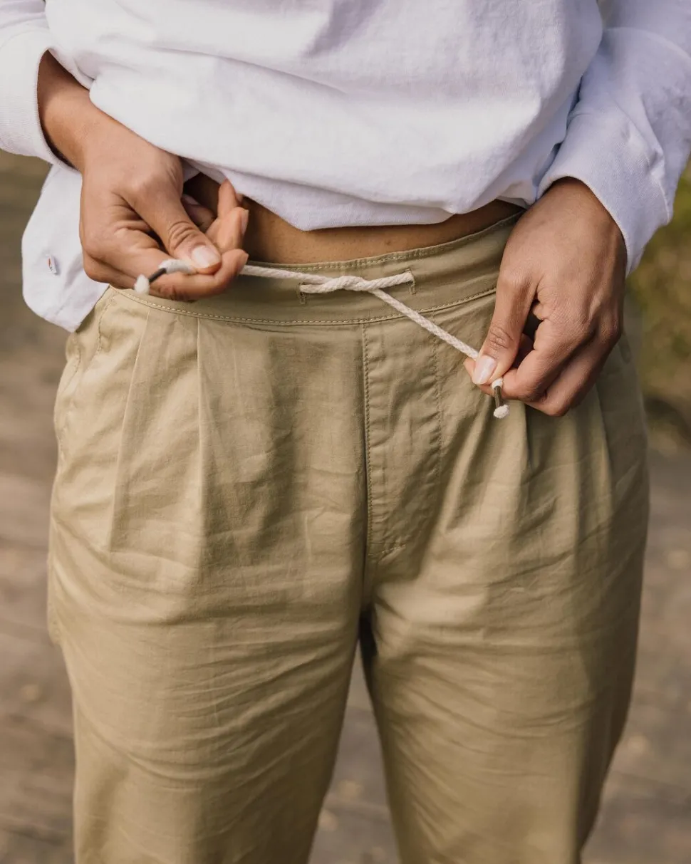 Discount Passenger Compass Elasticated Waist Pants Biscuit