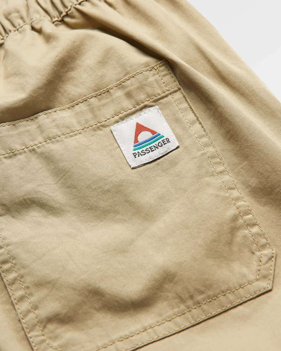 Discount Passenger Compass Elasticated Waist Pants Biscuit