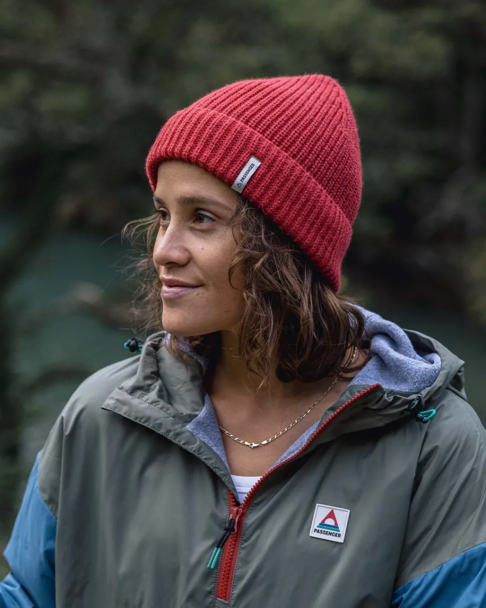 Discount Floris van Bommel Compass Recycled 2.0 Beanie Cardinal