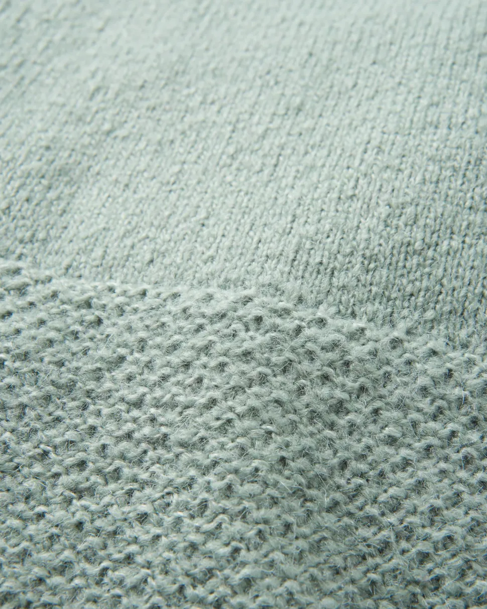 Outlet Passenger Cove Recycled Knitted Jumper Pistachio