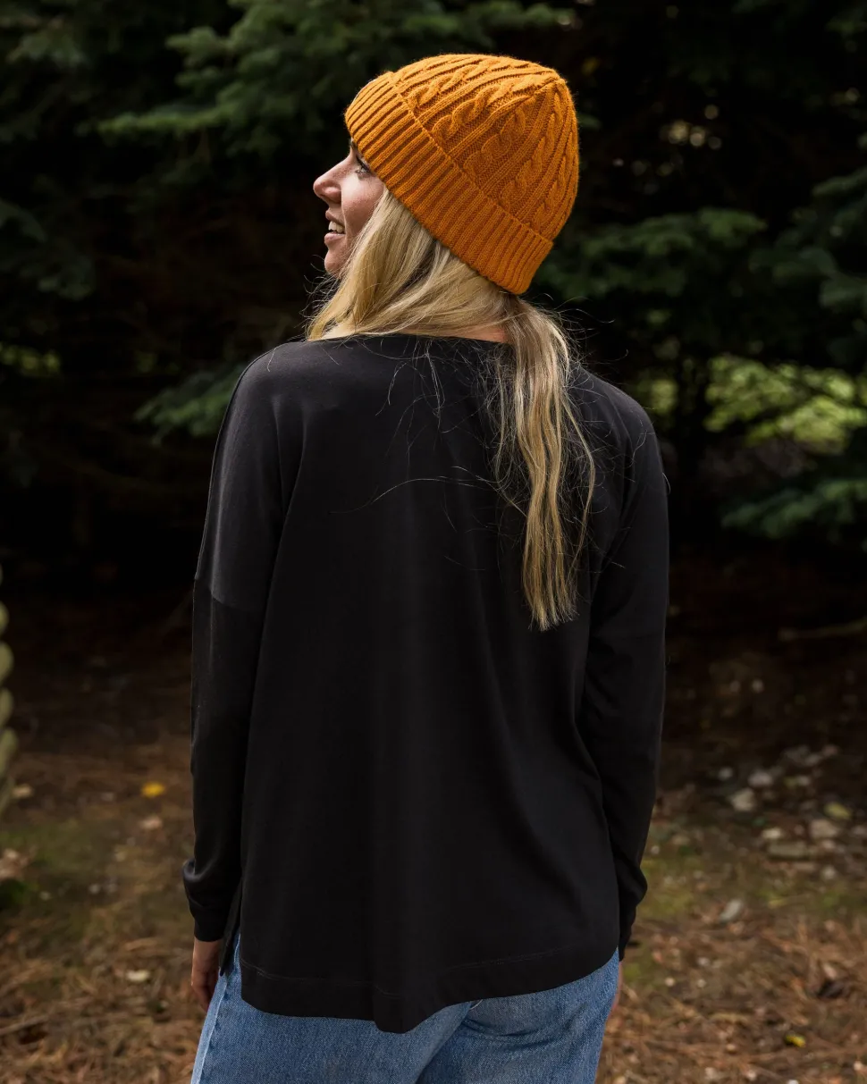 Shop Passenger Craft Organic Cotton LS T-Shirt Black