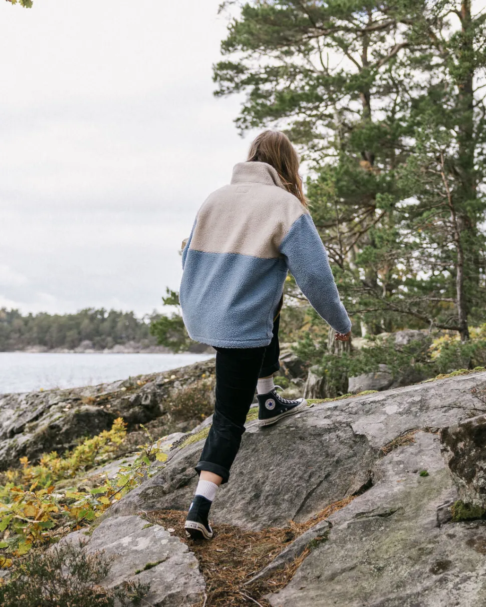 Best Passenger Create Recycled Deep-Pile Sherpa Fleece Blue Fog