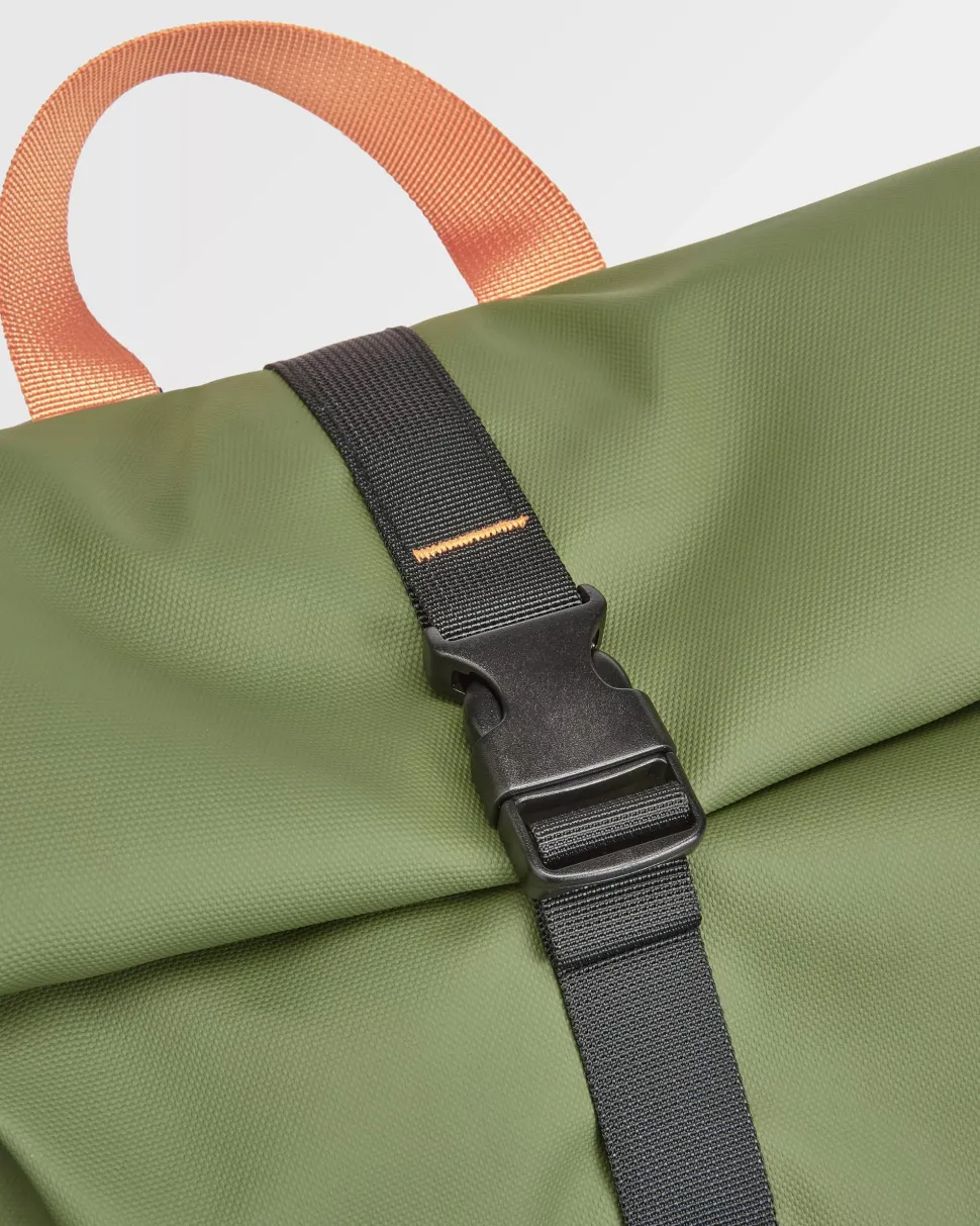 Clearance Passenger Crossing Roll Top Backpack True Black/ Khaki