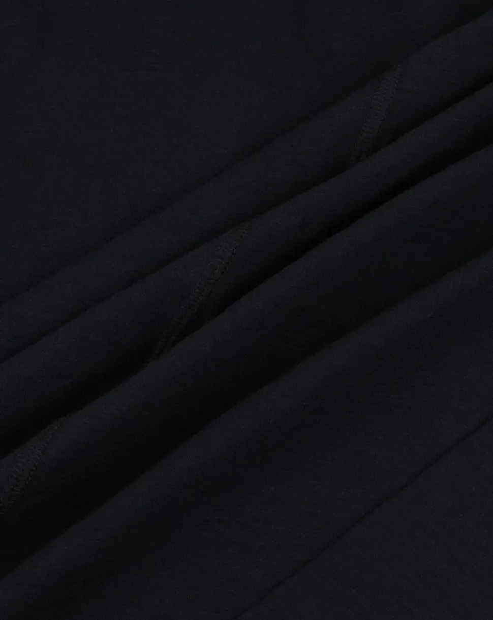 Clearance Passenger Daisy Chain Recycled Cotton LS T-Shirt Black