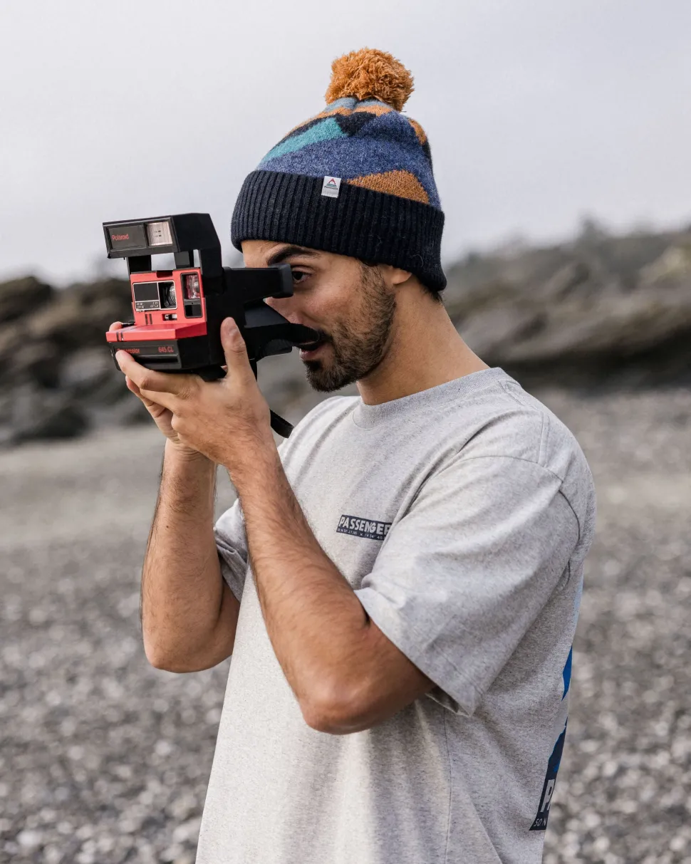 Fashion Passenger Distance Organic Relaxed Fit T-Shirt Grey Marl