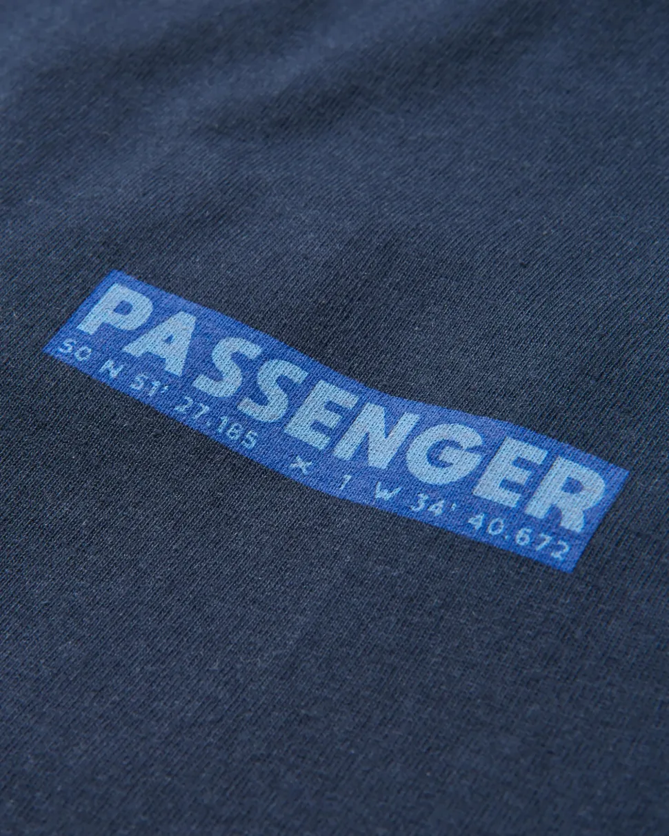 Cheap Passenger Distance Recycled Relaxed Fit T-Shirt Deep Navy