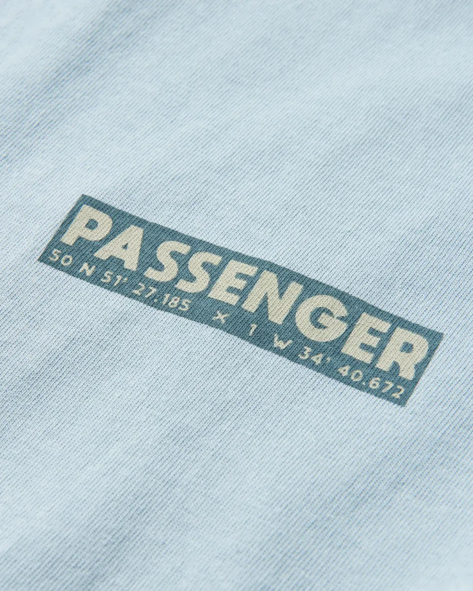 Online Passenger Distance Recycled Relaxed Fit T-Shirt Blue Fog
