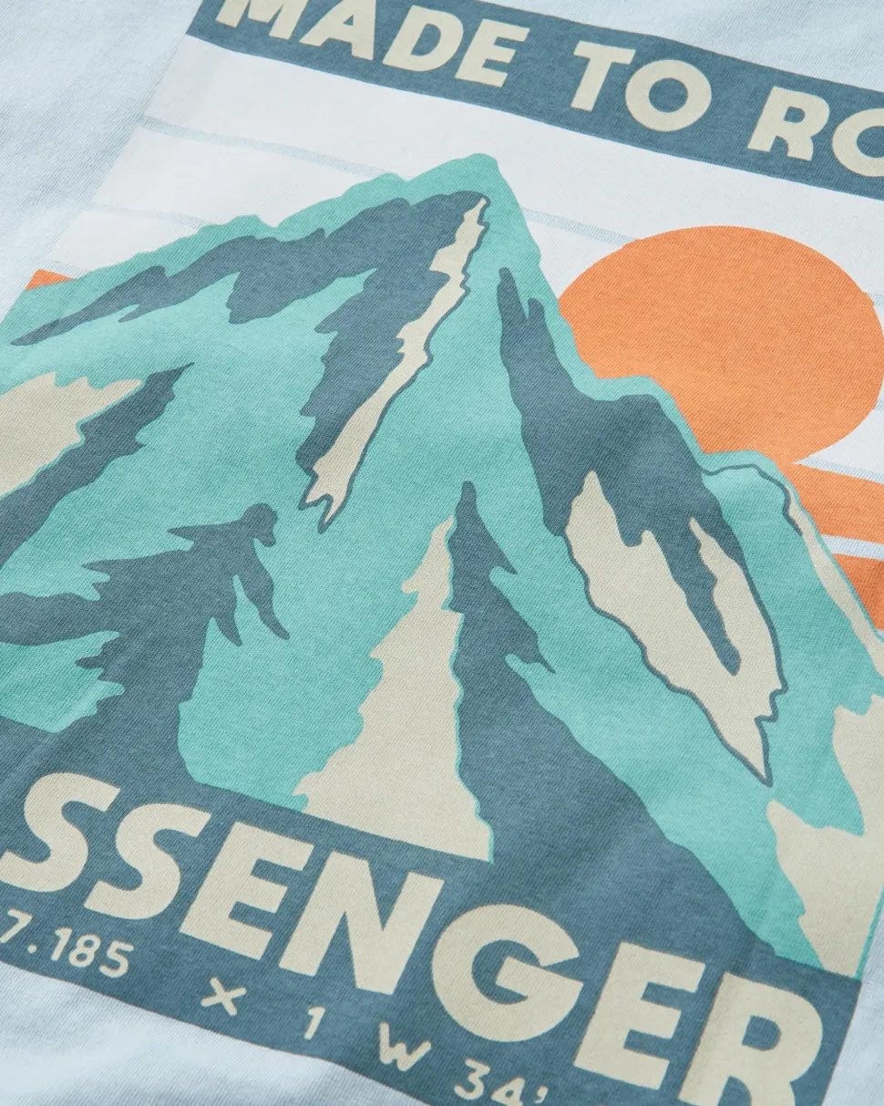 Online Passenger Distance Recycled Relaxed Fit T-Shirt Blue Fog