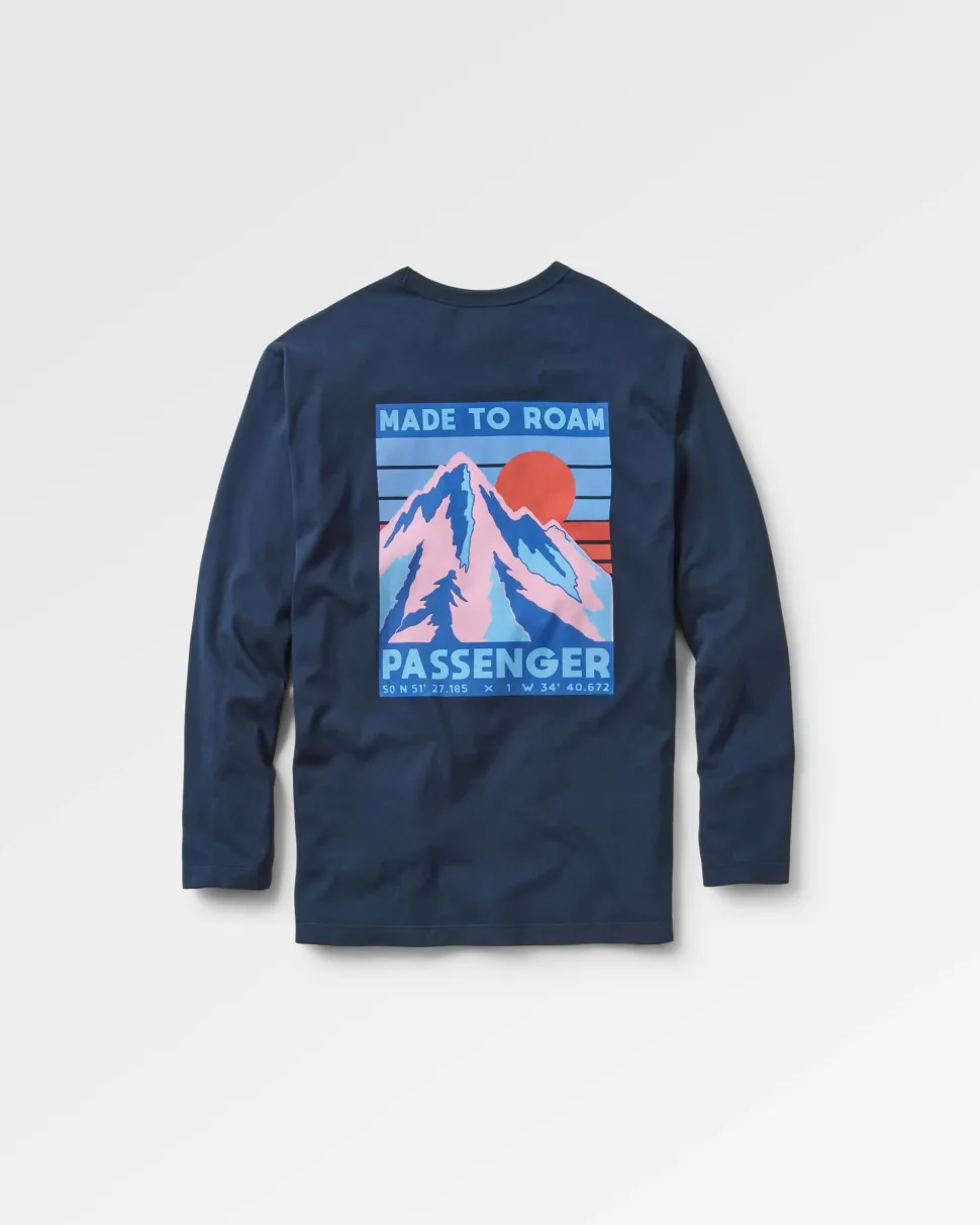 Best Sale Passenger Distance Recycled Relaxed Fit LS T-Shirt Deep Navy