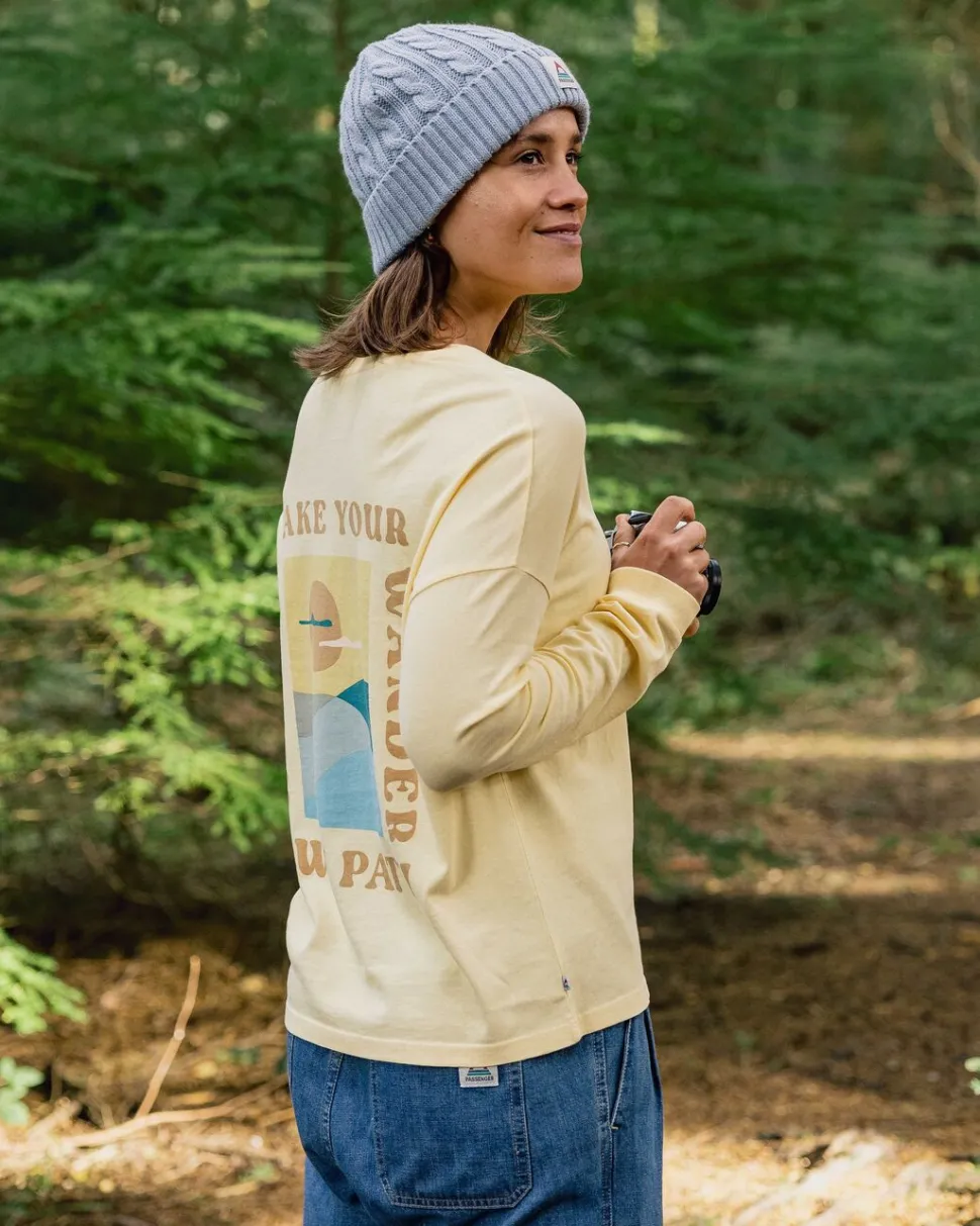 New Passenger Dreamer Recycled Cotton Ls T-Shirt Golden Haze