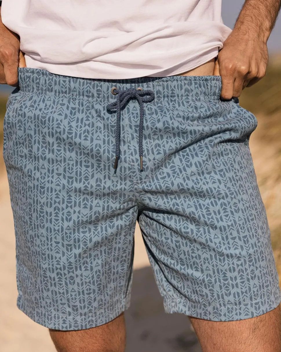 Store Floris van Bommel Drifter Walk Short Blue Mini Geo