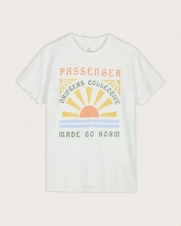 Outlet Passenger Drifters Oversized Recycled Cotton T-Shirt White