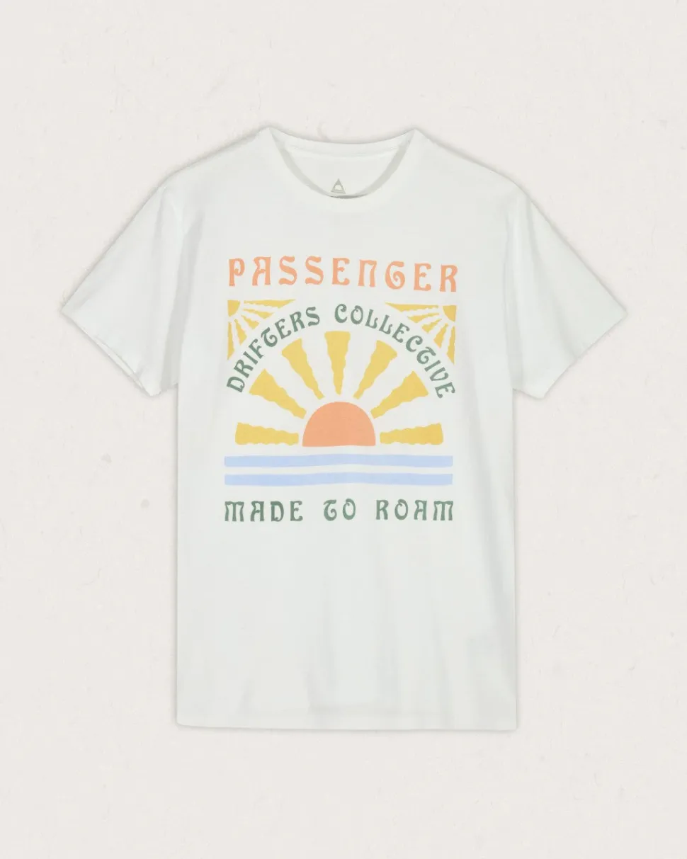 Outlet Passenger Drifters Oversized Recycled Cotton T-Shirt White