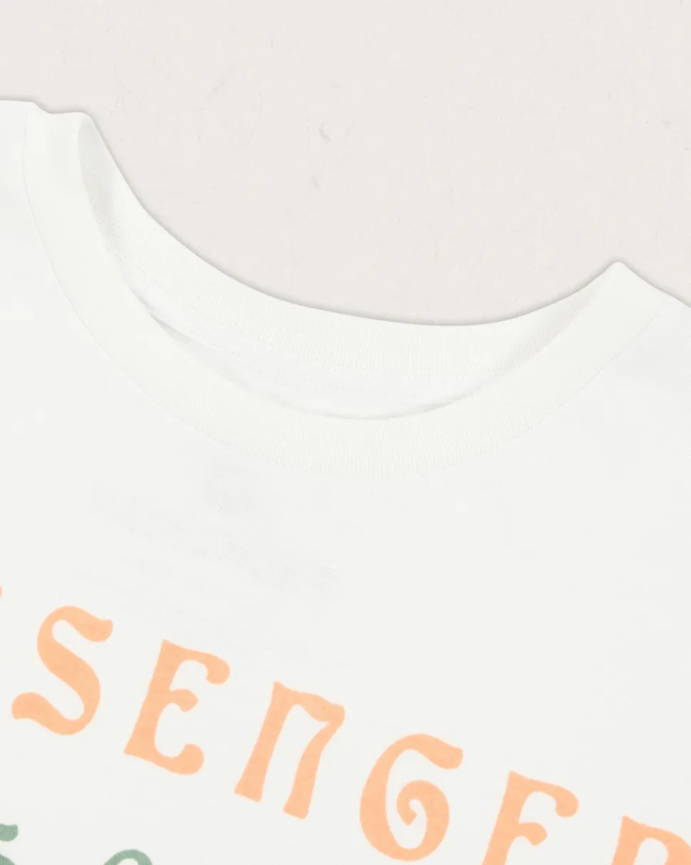 Outlet Passenger Drifters Oversized Recycled Cotton T-Shirt White