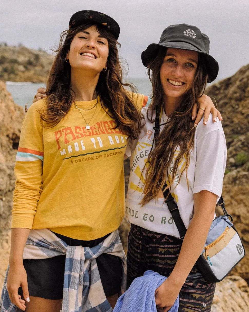 Outlet Passenger Drifters Oversized Recycled Cotton T-Shirt White