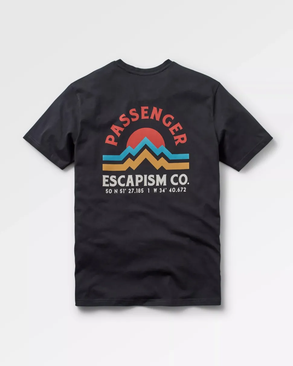New Passenger Dumont Organic Relaxed Fit T-Shirt Black