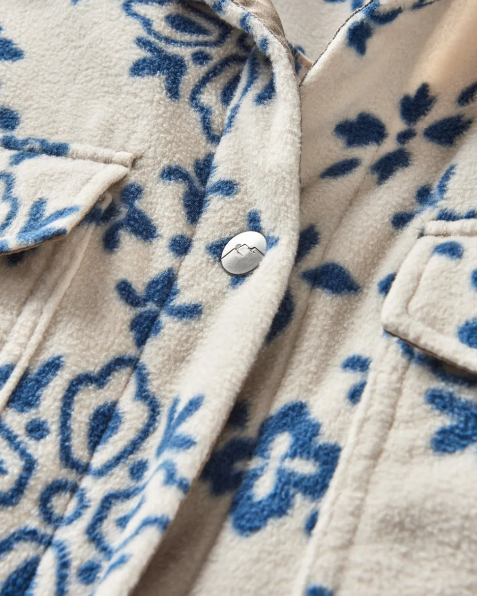 Outlet Passenger East Recycled Polar Oversized Shirt Large Tile Oatmeal