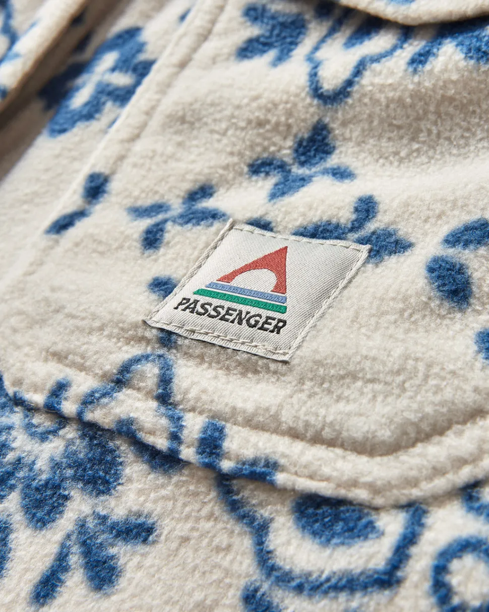 Outlet Passenger East Recycled Polar Oversized Shirt Large Tile Oatmeal