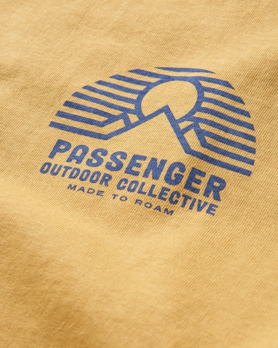 Online Passenger Elbio Recycled Relaxed Fit T-Shirt Mustard Gold