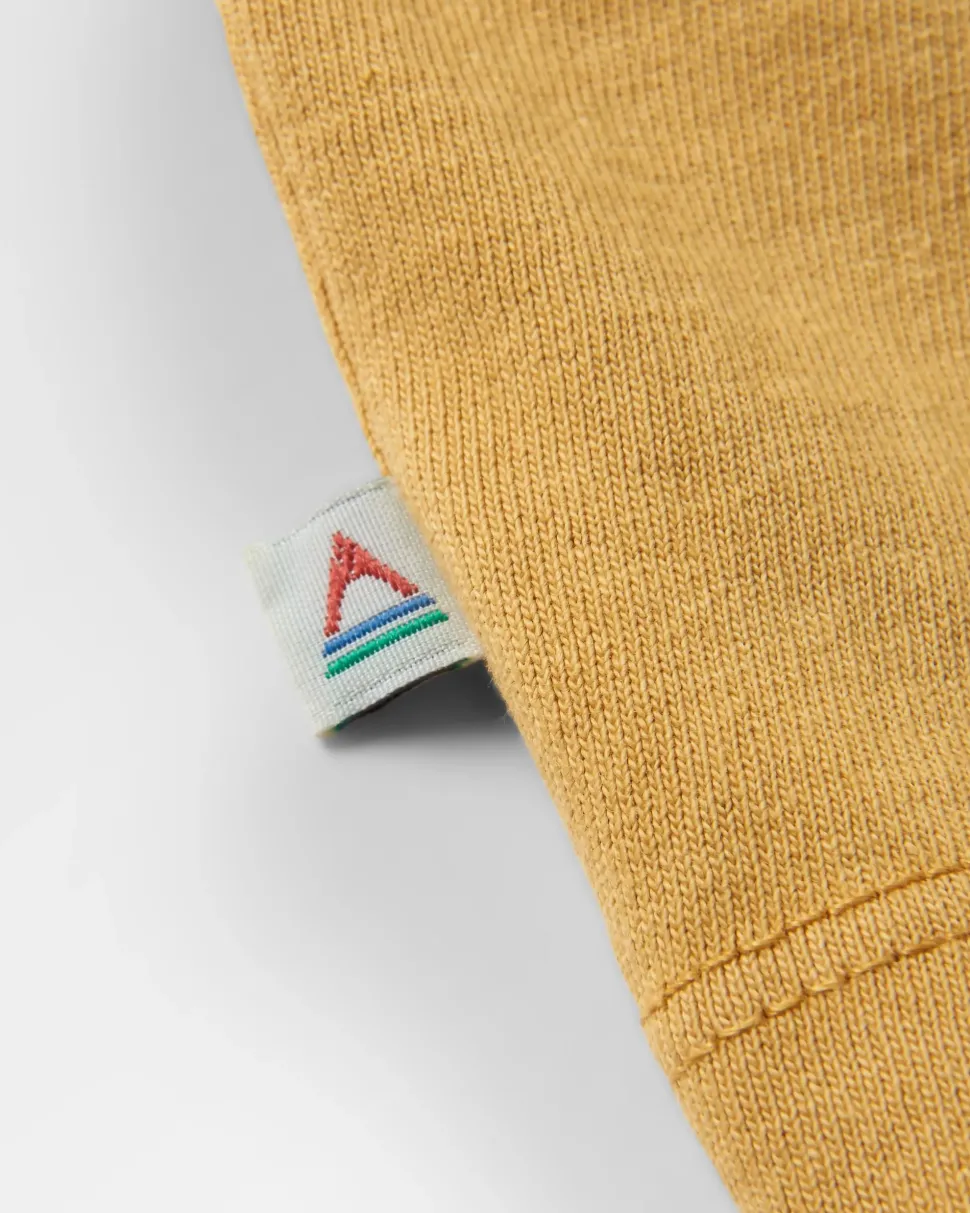 Online Passenger Elbio Recycled Relaxed Fit T-Shirt Mustard Gold