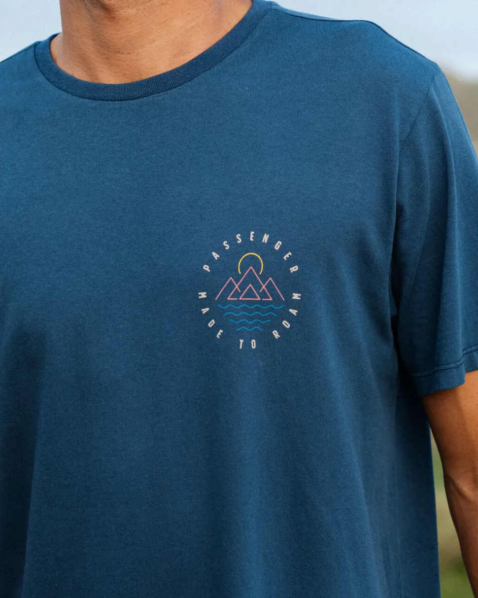 Best Sale Passenger Escapism Recycled Cotton T-Shirt Dark Denim
