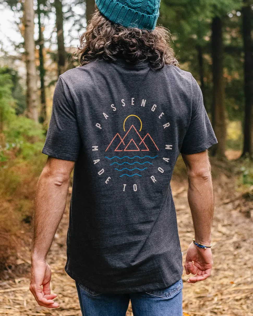 Store Passenger Escapism Recycled Cotton T-Shirt Charcoal Marl