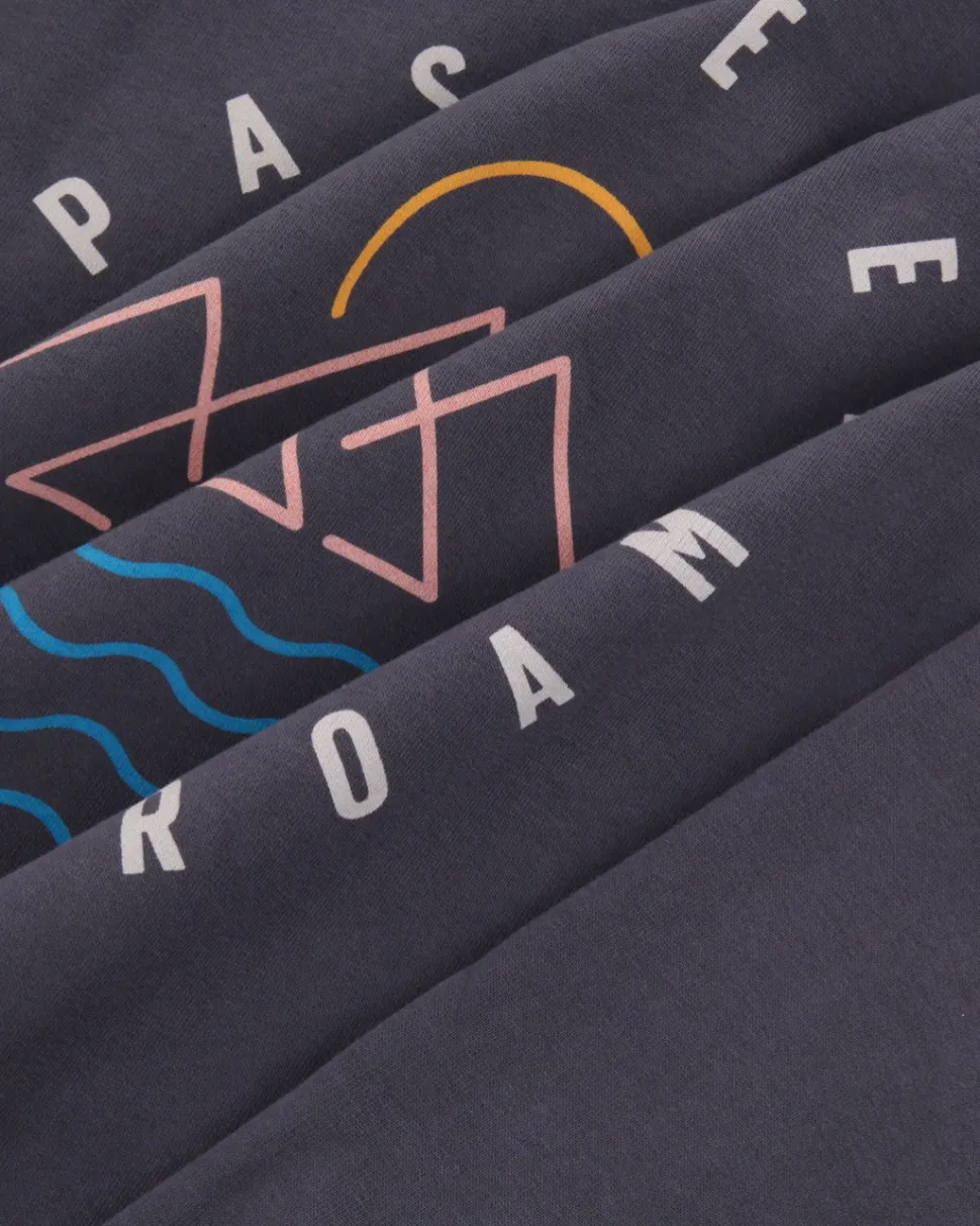 Online Passenger Escapism Recycled Cotton Hoodie Faded Black