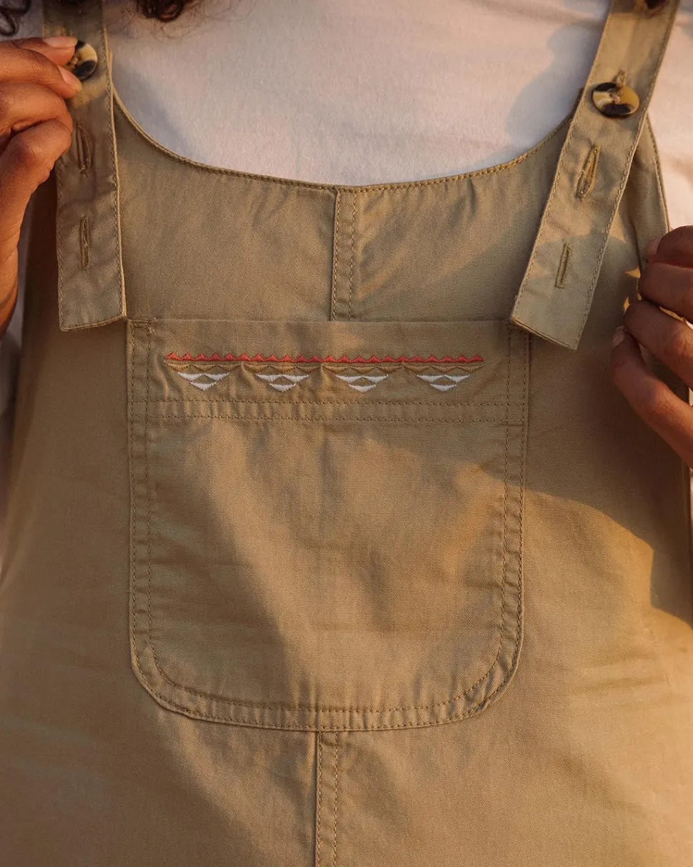 Fashion Passenger Faye Organic Cotton Dungarees Biscuit