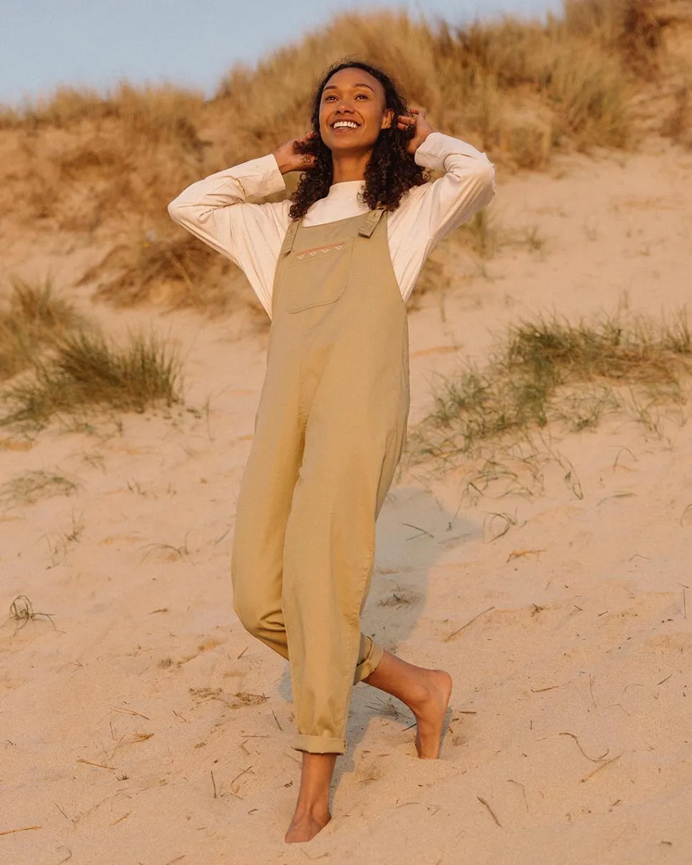 Fashion Passenger Faye Organic Cotton Dungarees Biscuit