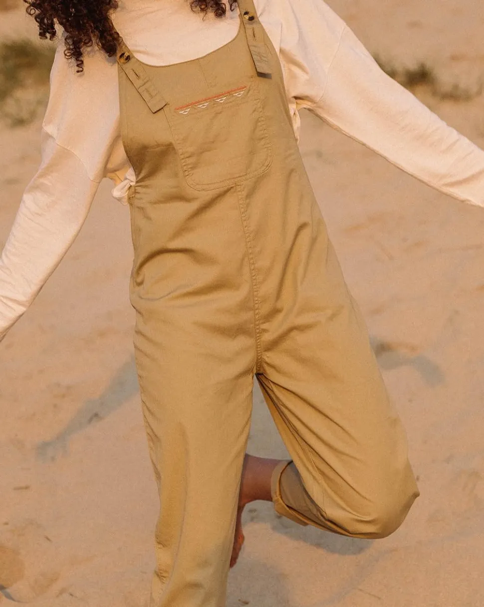 Fashion Passenger Faye Organic Cotton Dungarees Biscuit