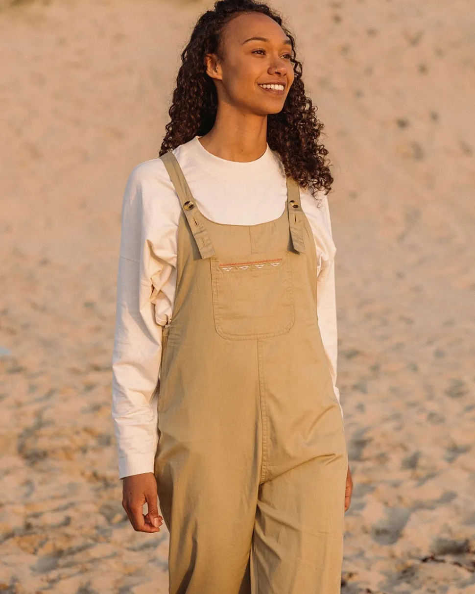 Fashion Passenger Faye Organic Cotton Dungarees Biscuit