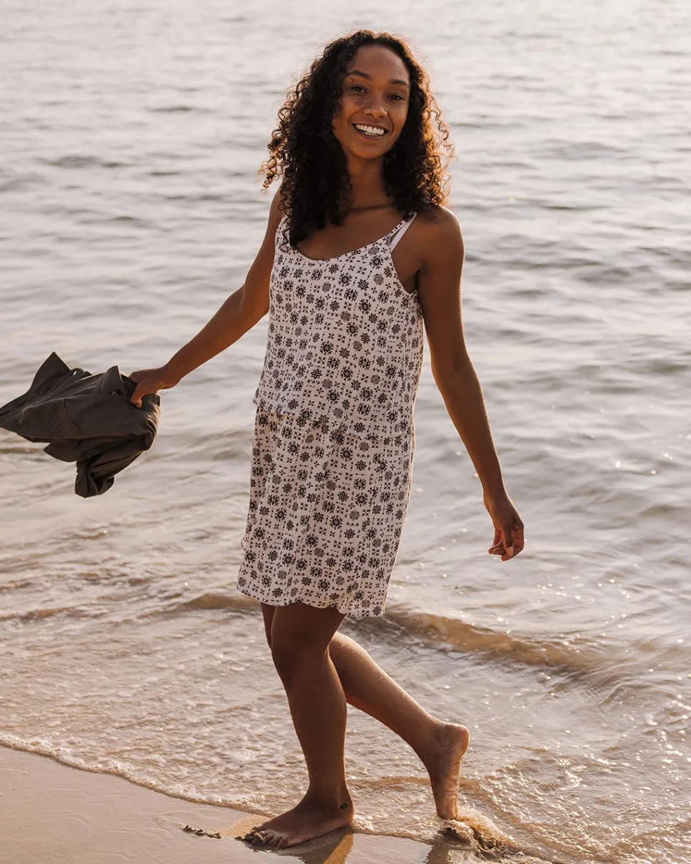 New Passenger Floaty Layered Dress Simple Tile Ivory