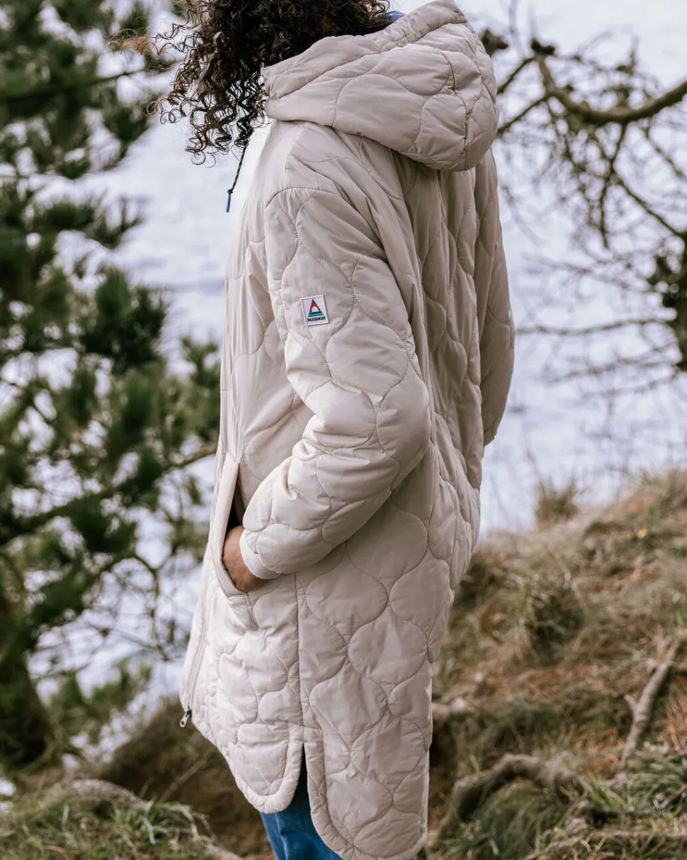Outlet Passenger Flora 2.0 Long Recycled Insulated Parka White Pepper