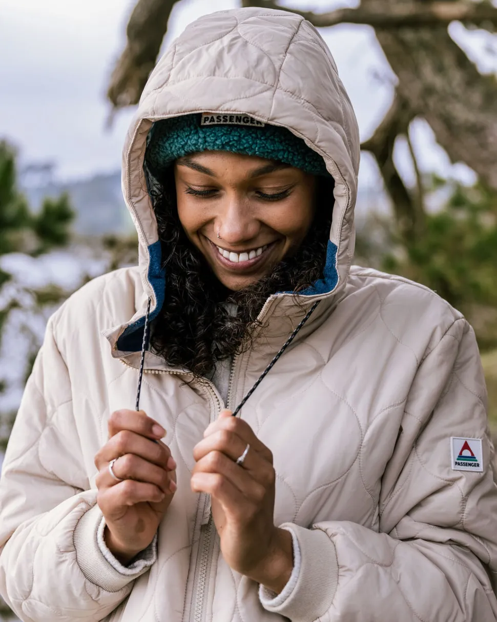 Outlet Passenger Flora 2.0 Long Recycled Insulated Parka White Pepper