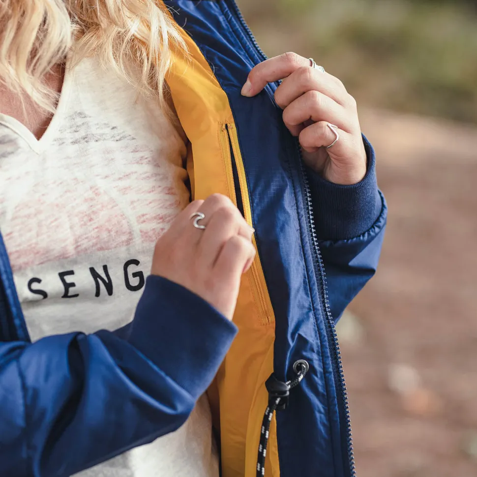 Best Sale Passenger Flora Long Recycled Insulated Jacket Rich Navy