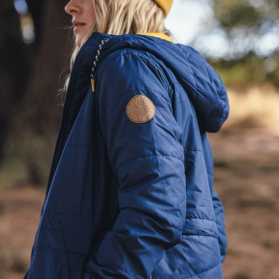 Best Sale Passenger Flora Long Recycled Insulated Jacket Rich Navy