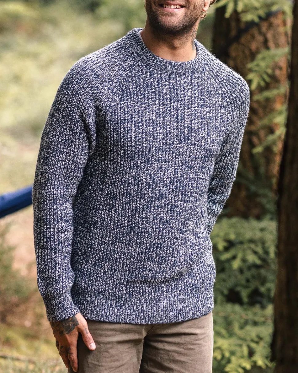 Sale Passenger Fog Recycled Knitted Jumper Grey Marl