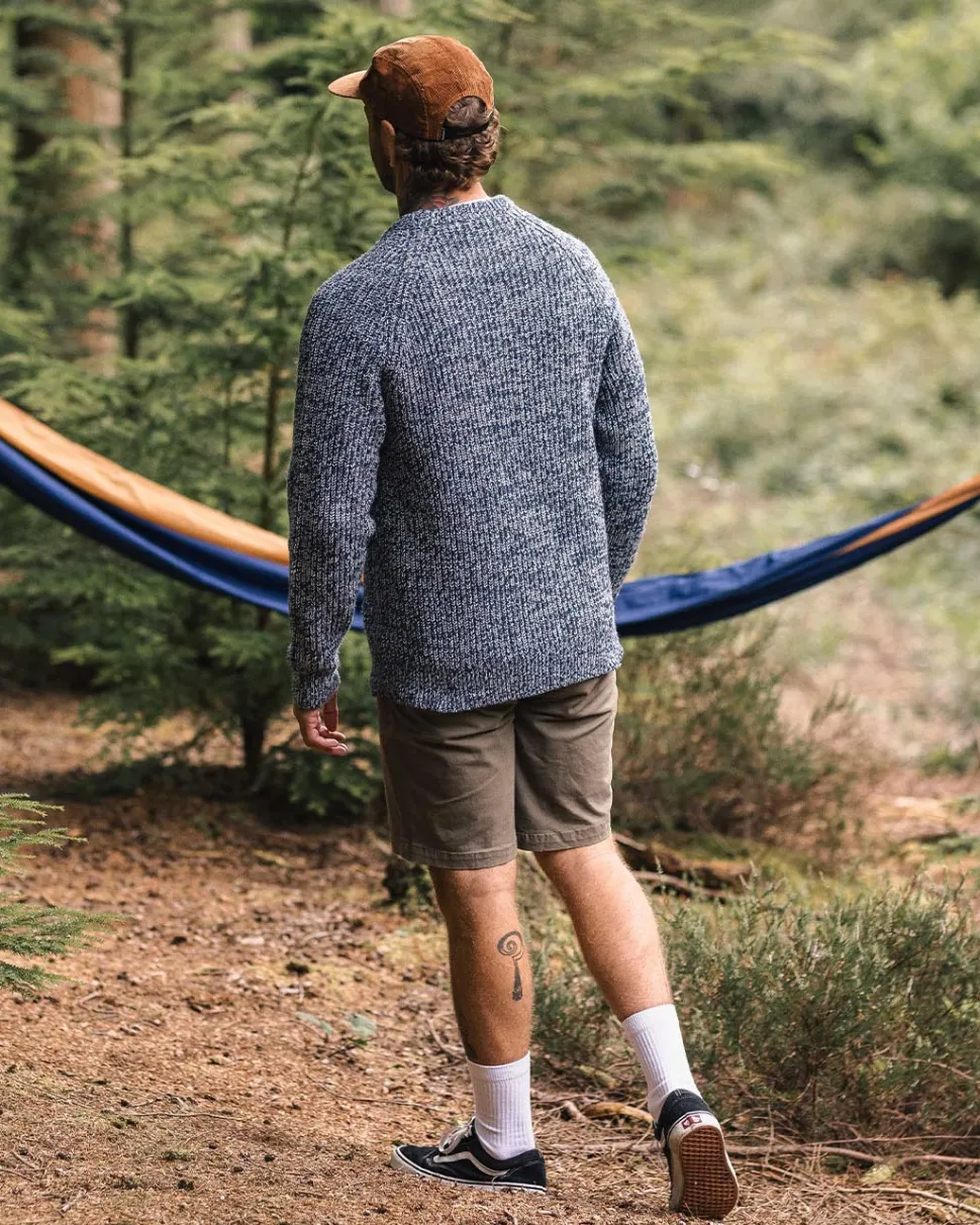 Sale Passenger Fog Recycled Knitted Jumper Grey Marl