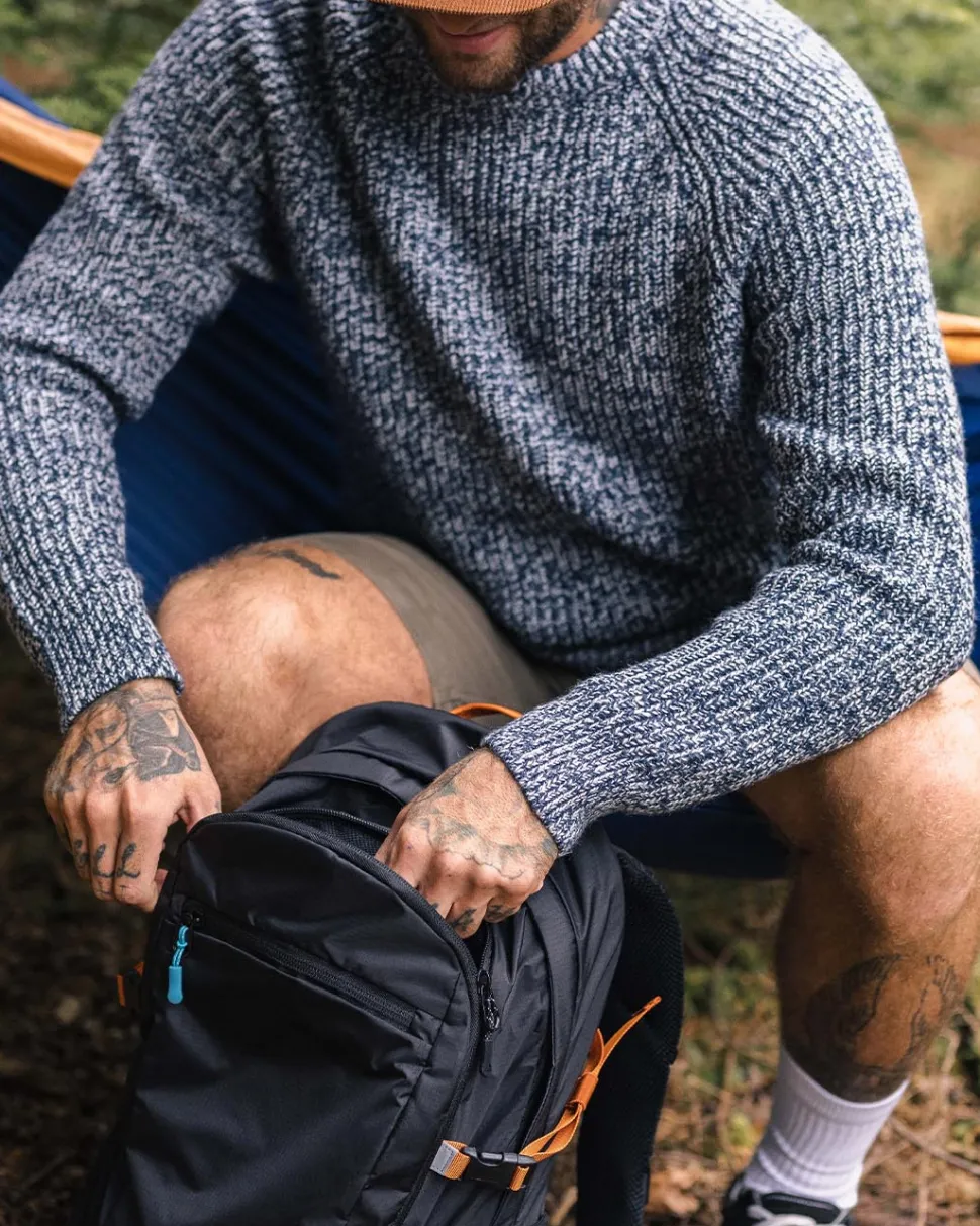 Sale Passenger Fog Recycled Knitted Jumper Grey Marl