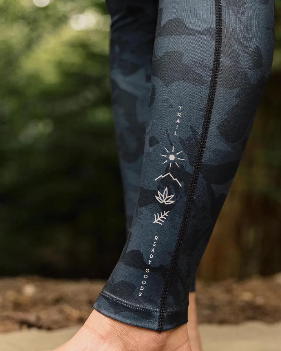 Shop Passenger Fresh Air 2.0 Recycled Leggings Black Abstract