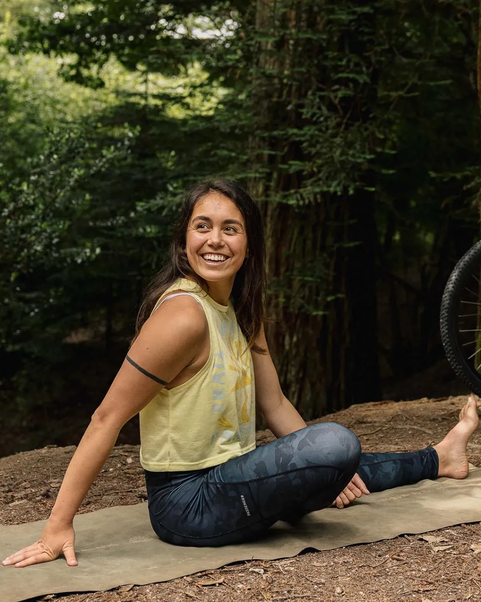 Shop Passenger Fresh Air 2.0 Recycled Leggings Black Abstract