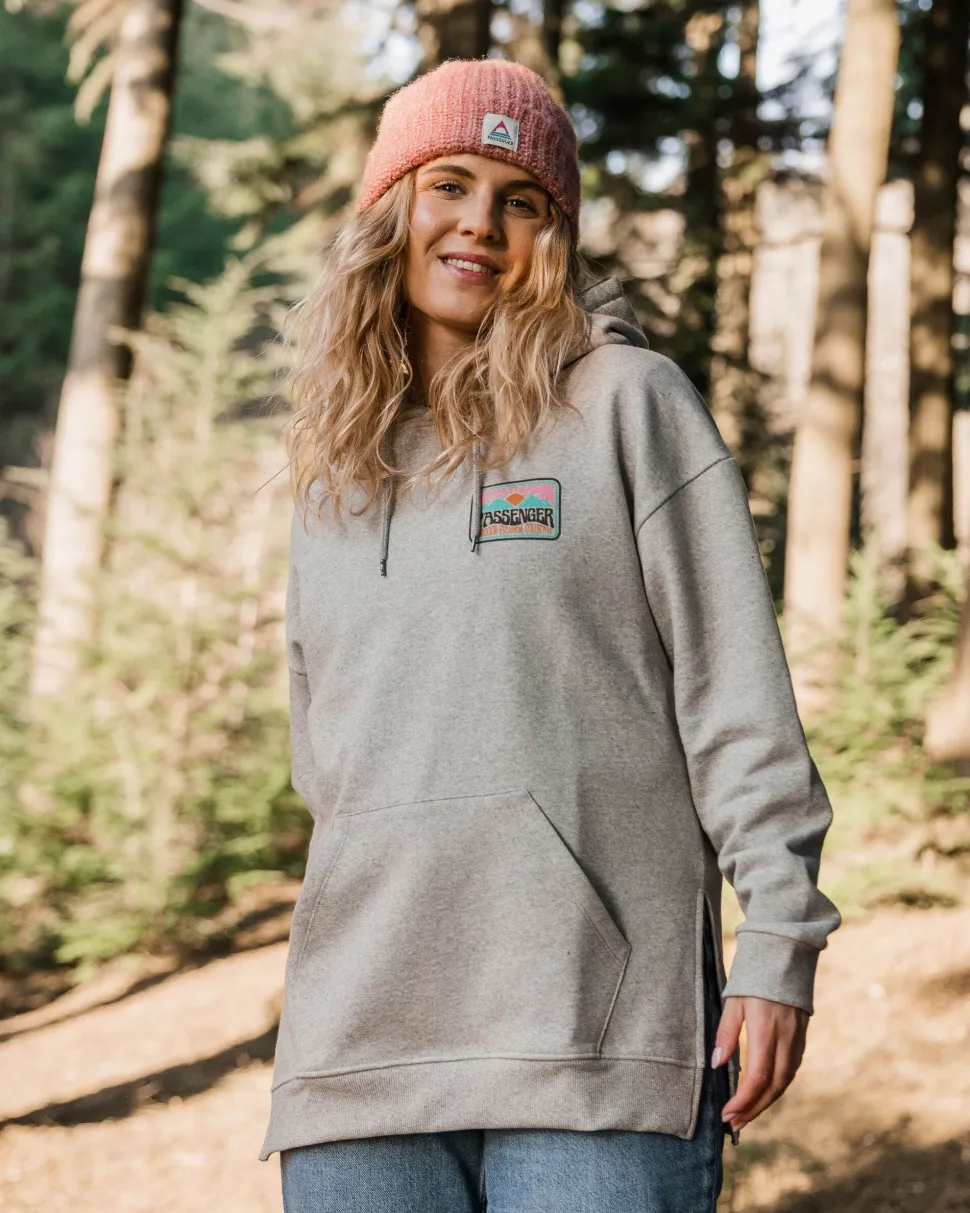 Online Passenger Golden Hour Recycled Cotton Hoodie Grey Marl