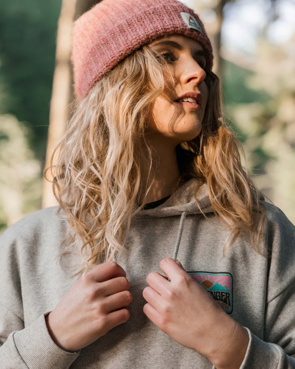 Online Passenger Golden Hour Recycled Cotton Hoodie Grey Marl